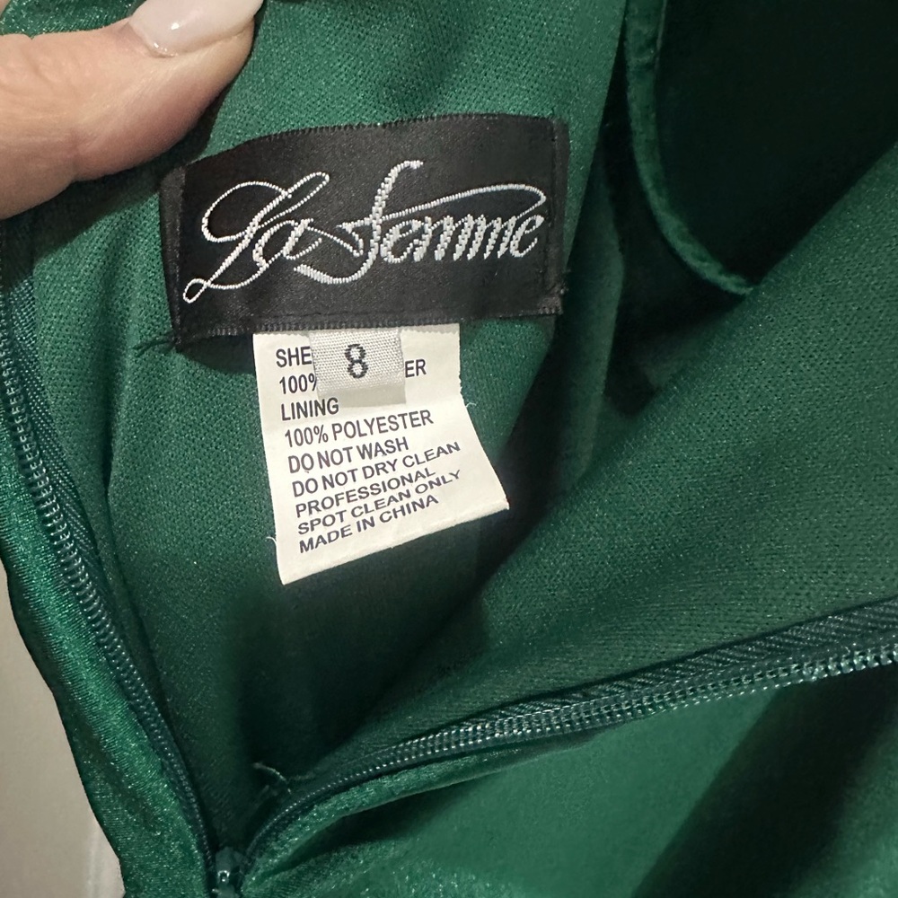 Green La Femme gown